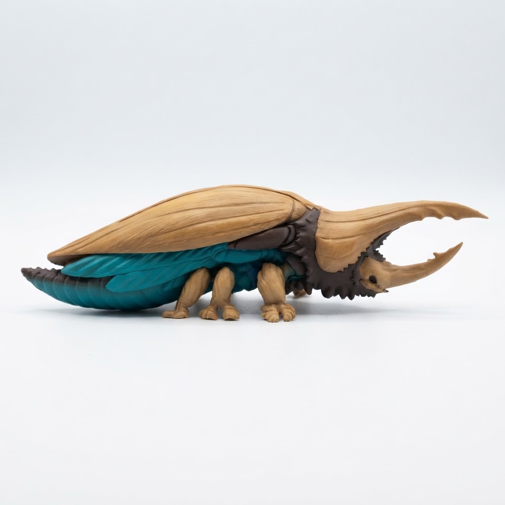 Hercules Beetle Figurine free 3D printable STL