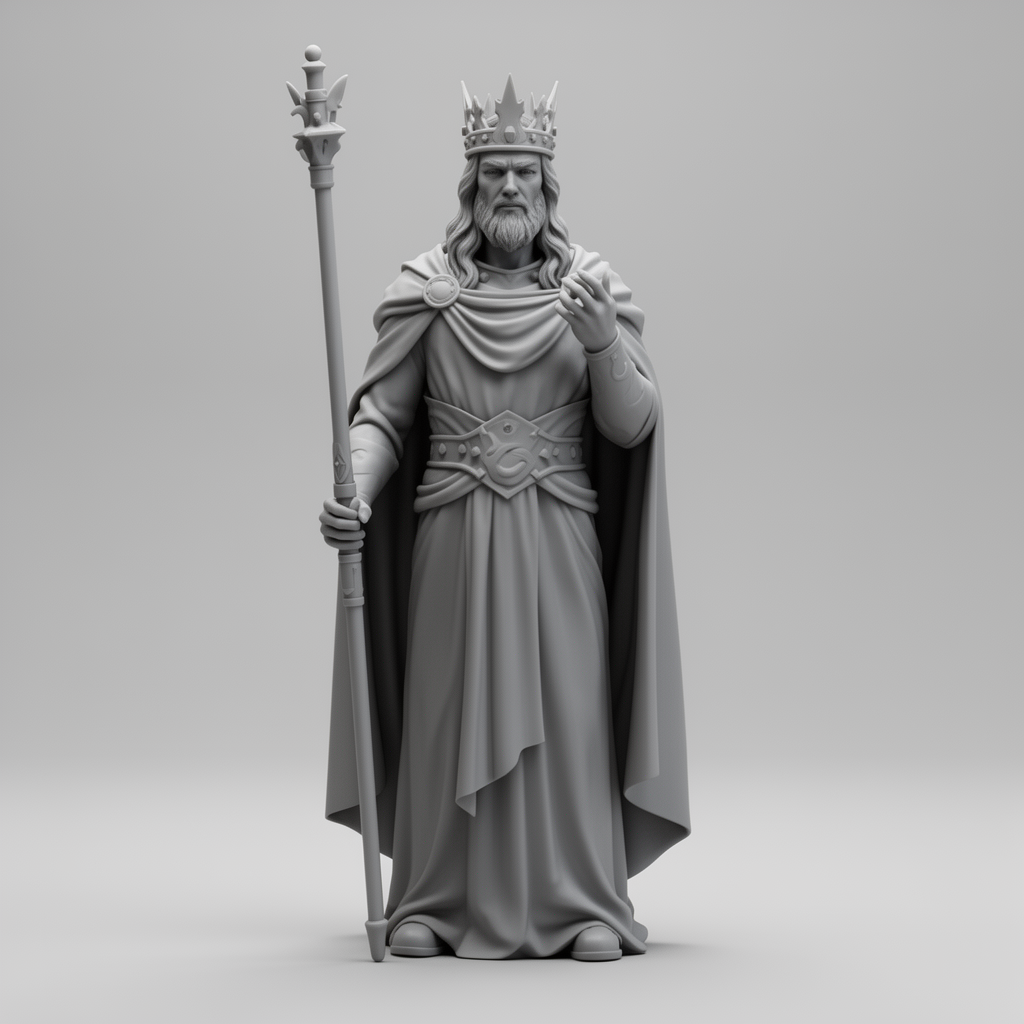Medieval King Bust free 3D printable STL