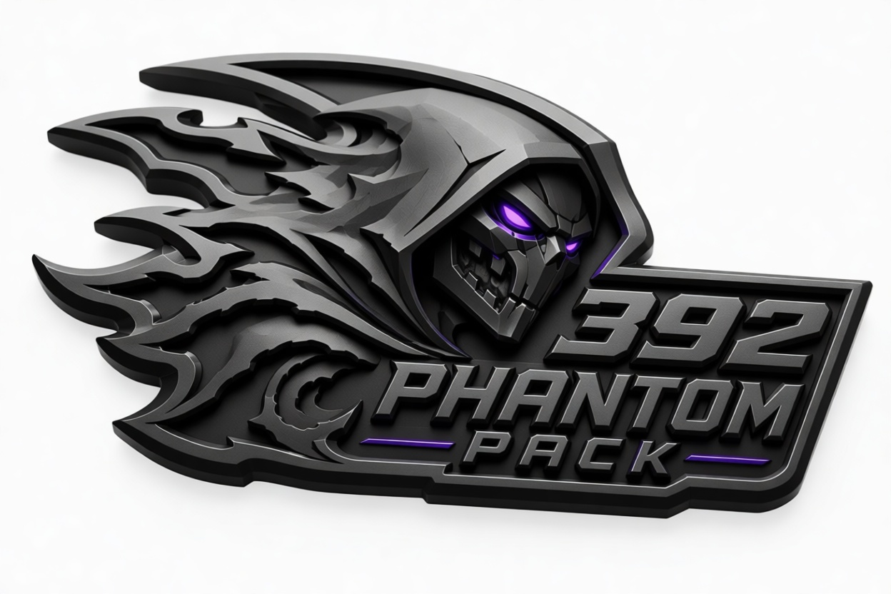 392 Phantom Pack Emblem free 3D printable STL