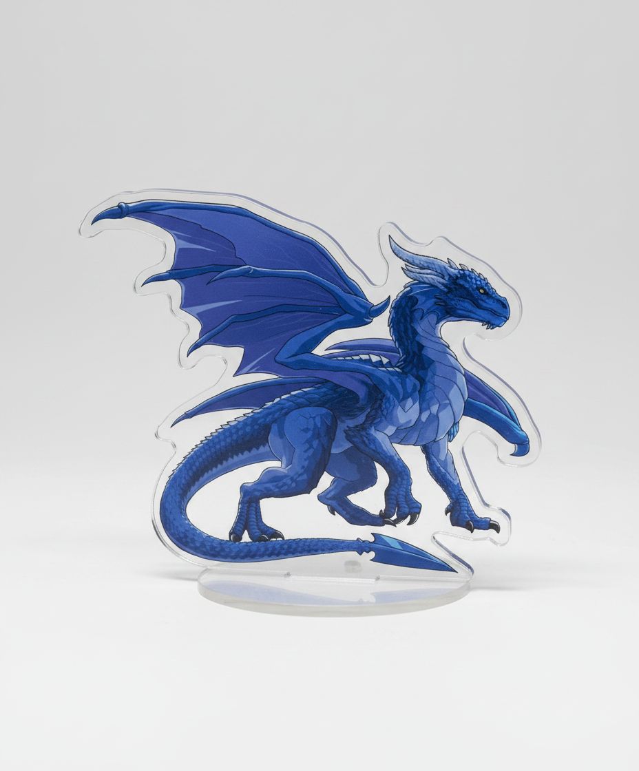Blue Dragon Figurine - Free 3D Printable STL File