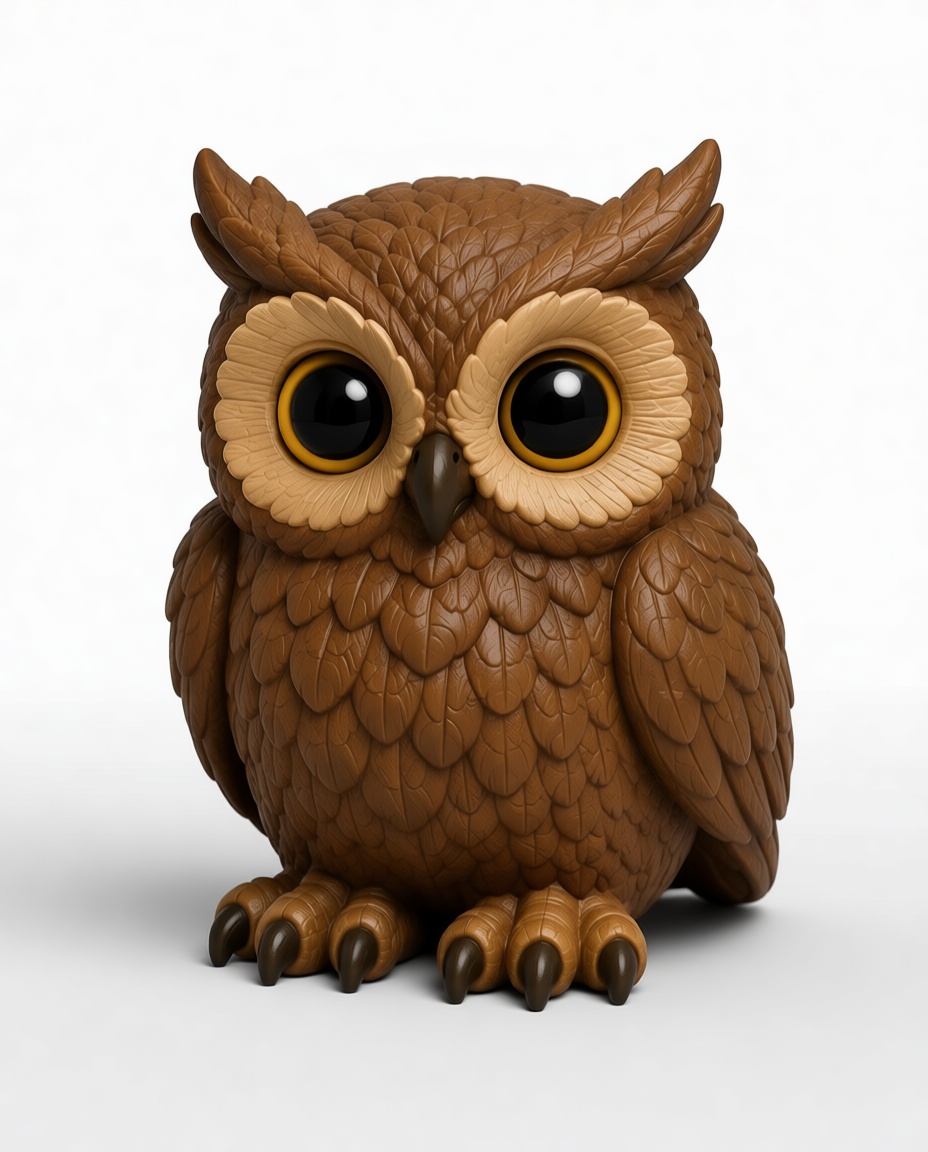 Cute Owl Figurine free 3D printable STL