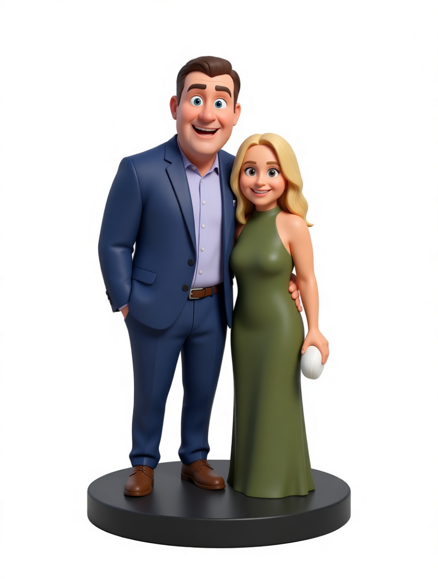 Stylized Couple Figurine free 3D printable STL