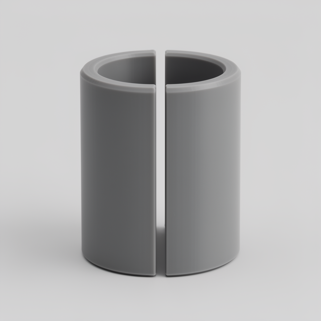 Split Tube Model free 3D printable STL