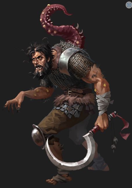 Cursed Warrior Figurine free 3D printable STL