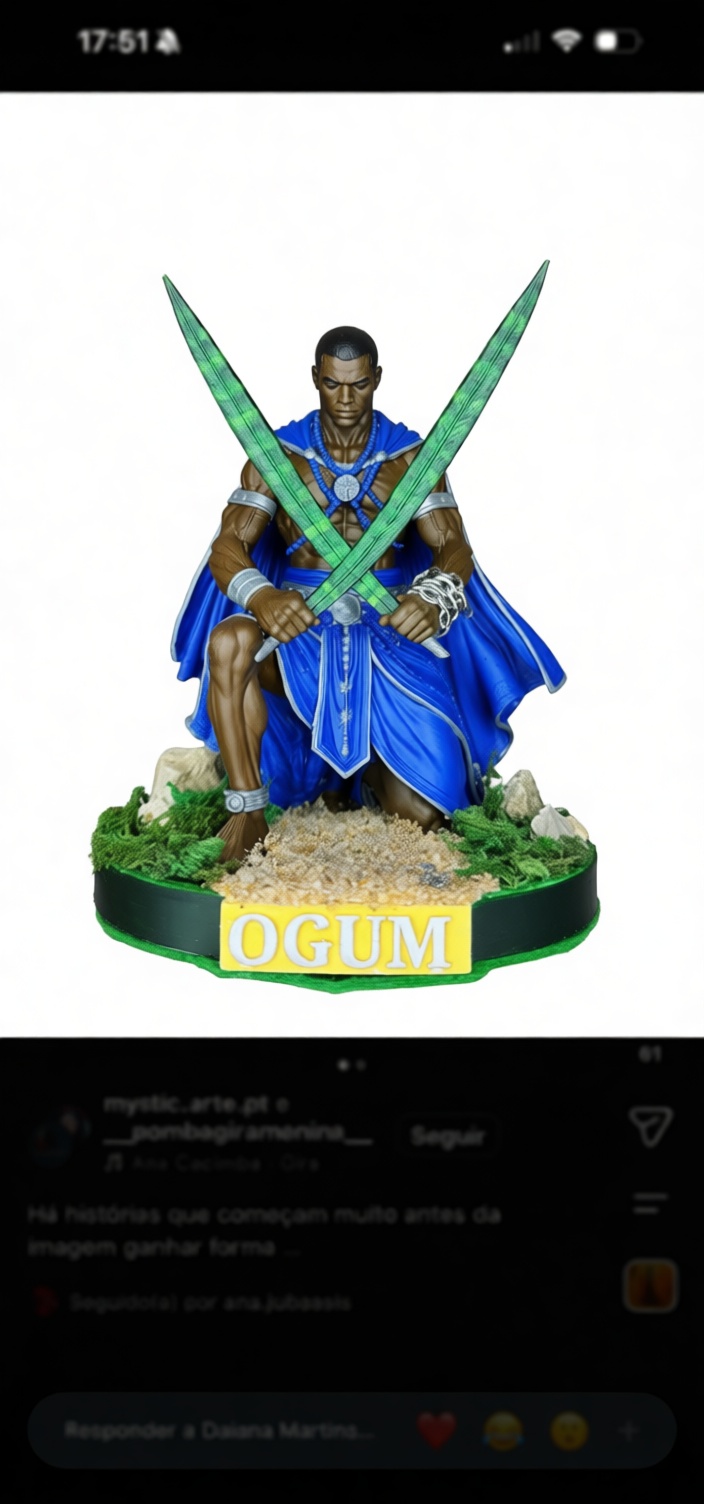 Ogum Figurine free 3D printable STL