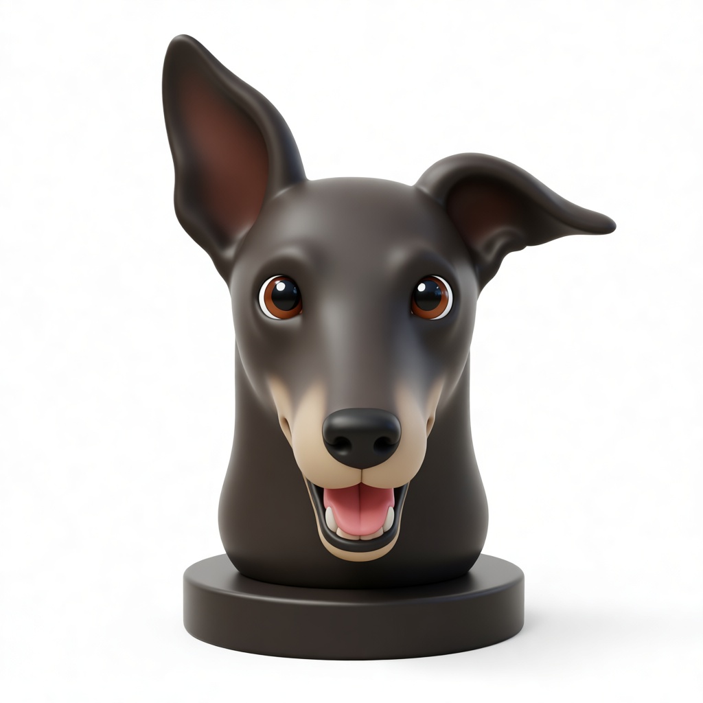Doberman Pinscher Bust free 3D printable STL