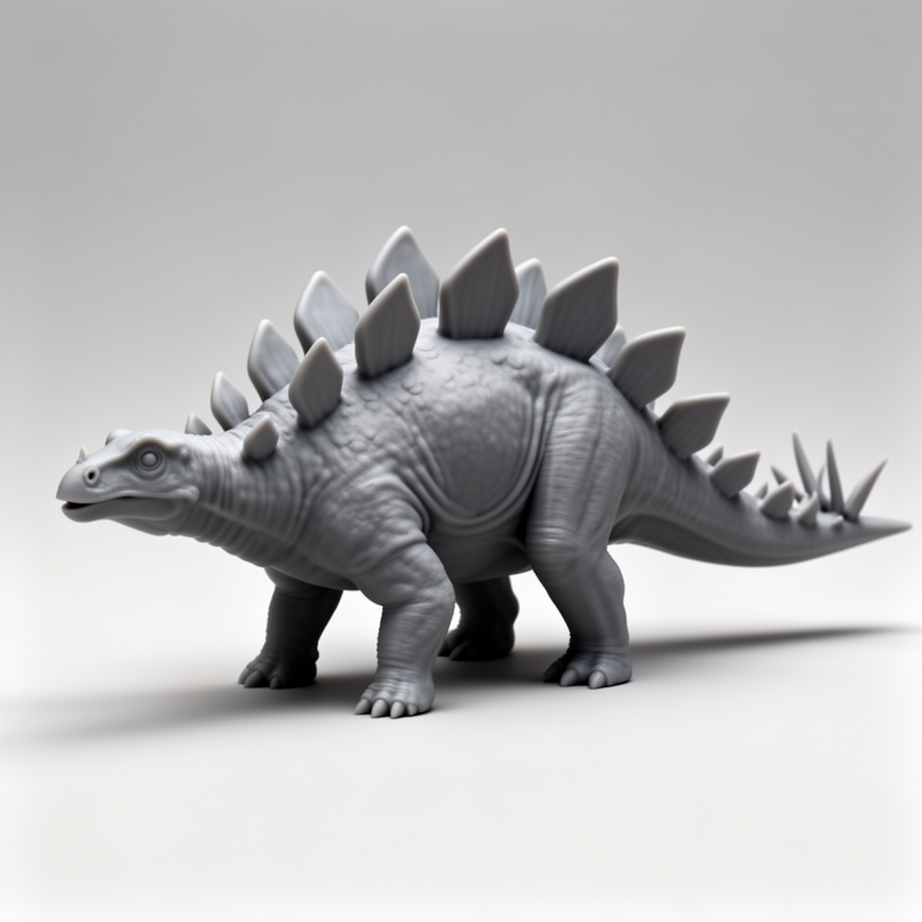 Stegosaurus Dinosaur Figurine free 3D printable STL
