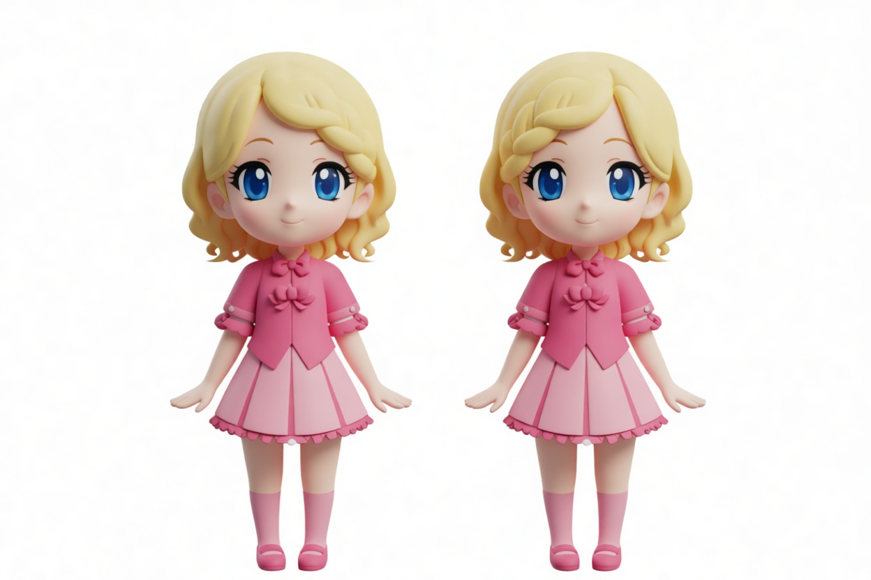 Chibi Girl Figurine free 3D printable STL