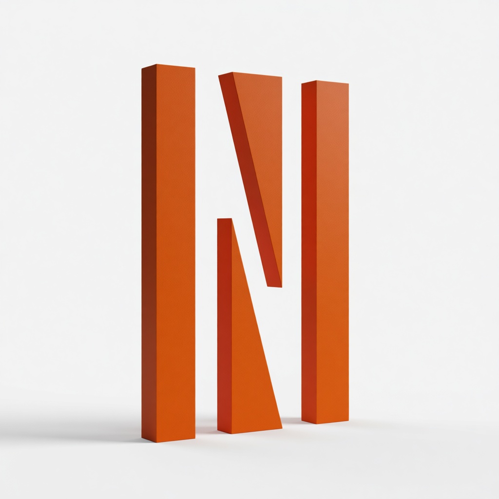 Abstract N Sculpture free 3D printable STL