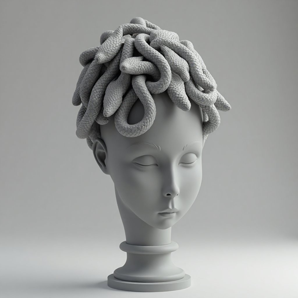 Victorian Medusa Bust free 3D printable STL