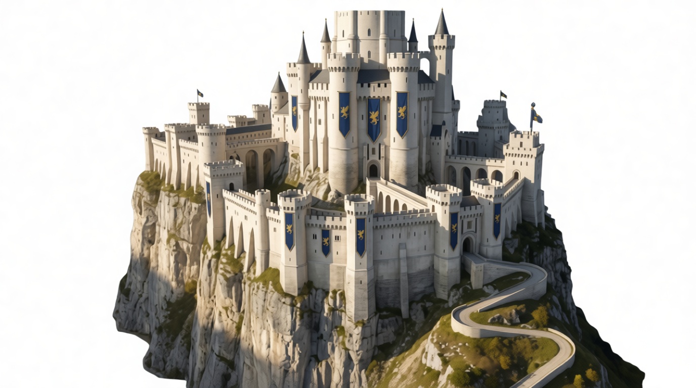 Medieval Castle Model free 3D printable STL