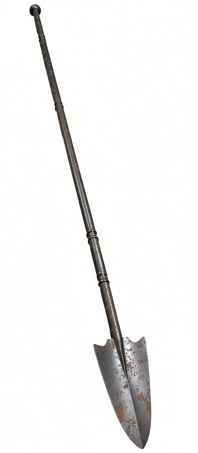 Rusty Medieval Spear free 3D printable STL