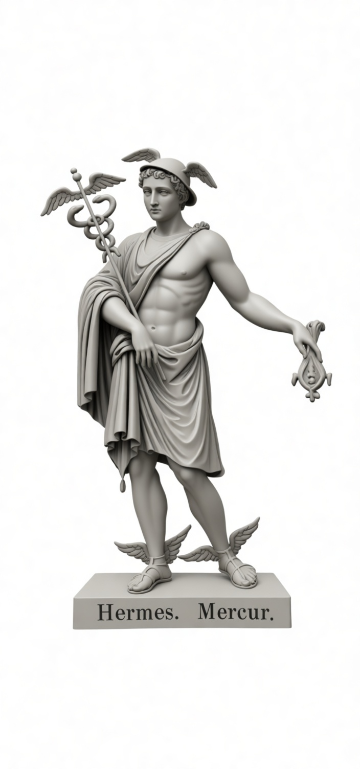 Hermes Statue Figurine free 3D printable STL