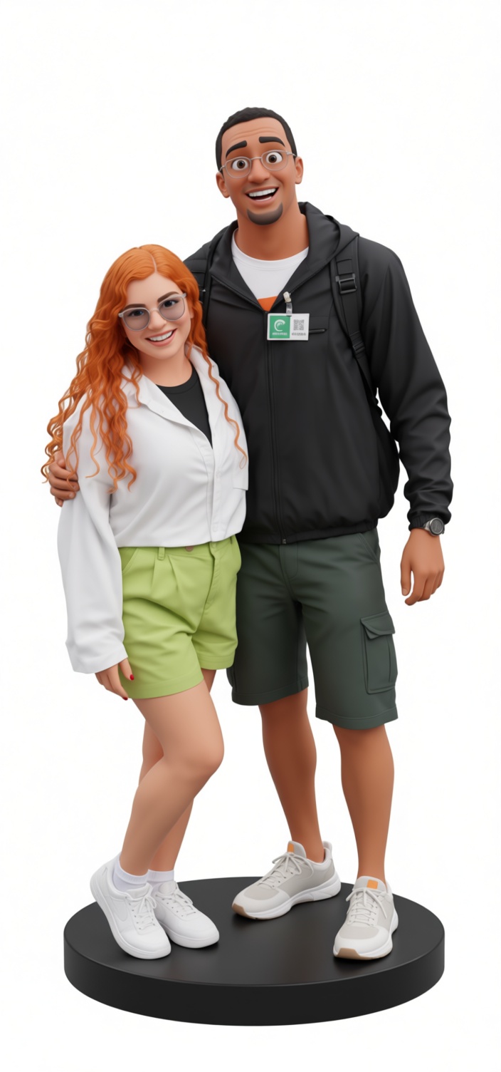Couple Standing Figurine free 3D printable STL
