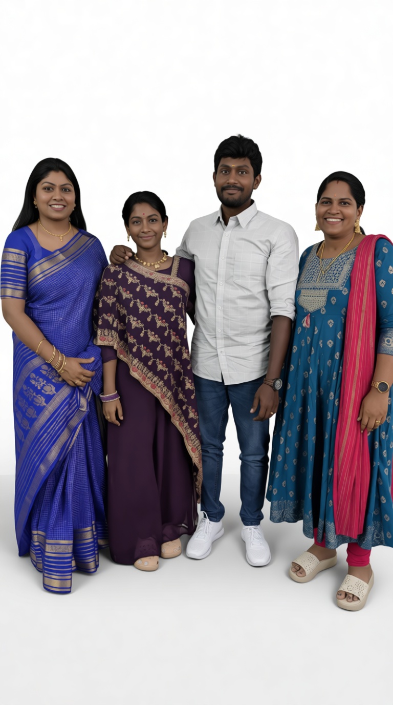 Indian Family Group Figurine free 3D printable STL