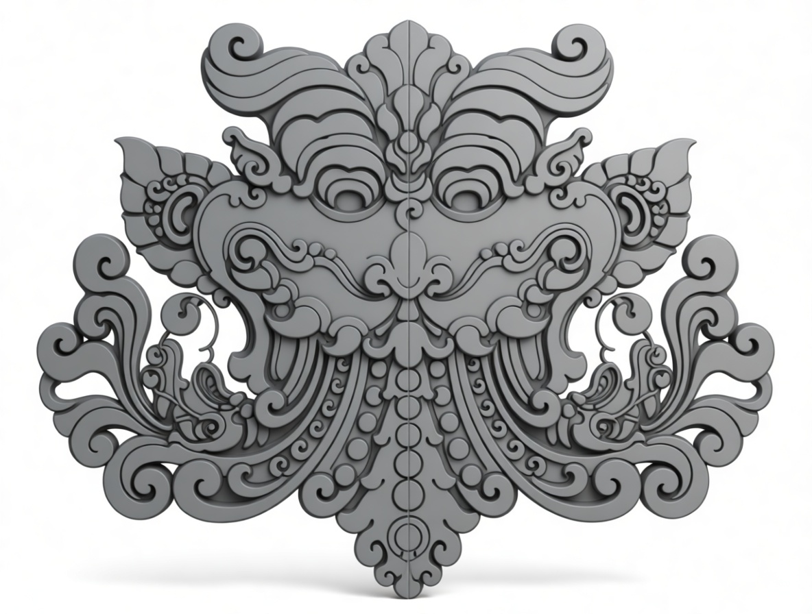 Balinese Barong Mask free 3D printable STL