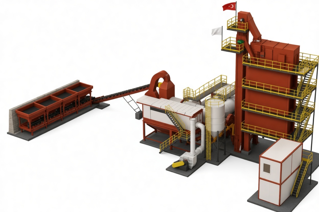 Asphalt Plant Model free 3D printable STL