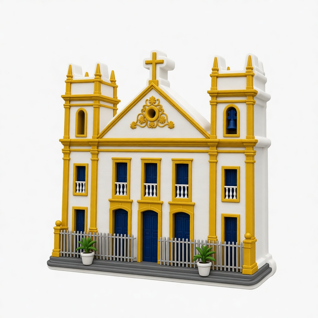 Colonial Church Model free 3D printable STL