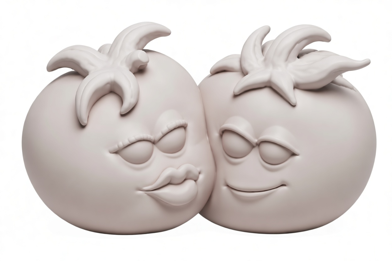 Tomato Couple Figurines free 3D printable STL