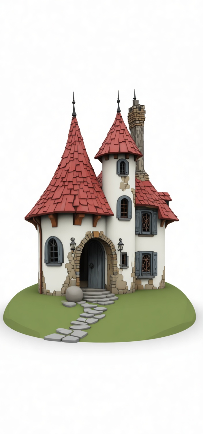 Fairy Tale Cottage Model free 3D printable STL