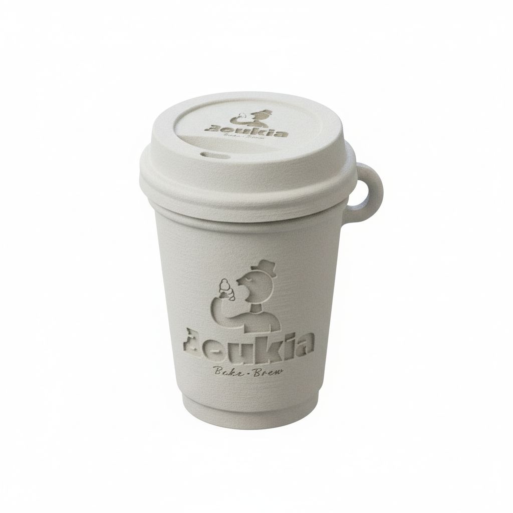 Acukia Coffee Cup Model free 3D printable STL