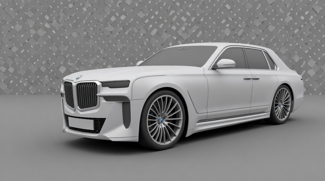 BMW 7 Series Sedan Model free 3D printable STL