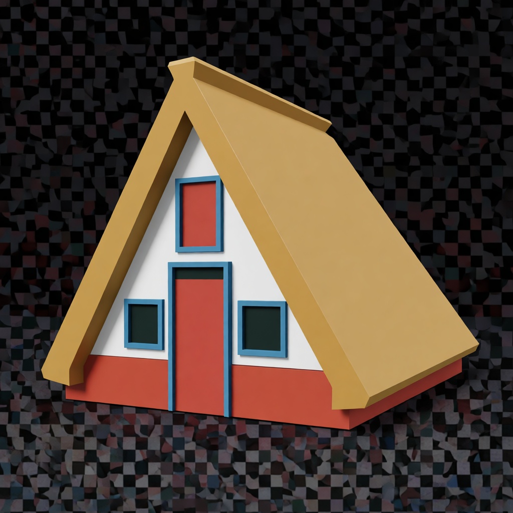 A-Frame Cabin Model free 3D printable STL