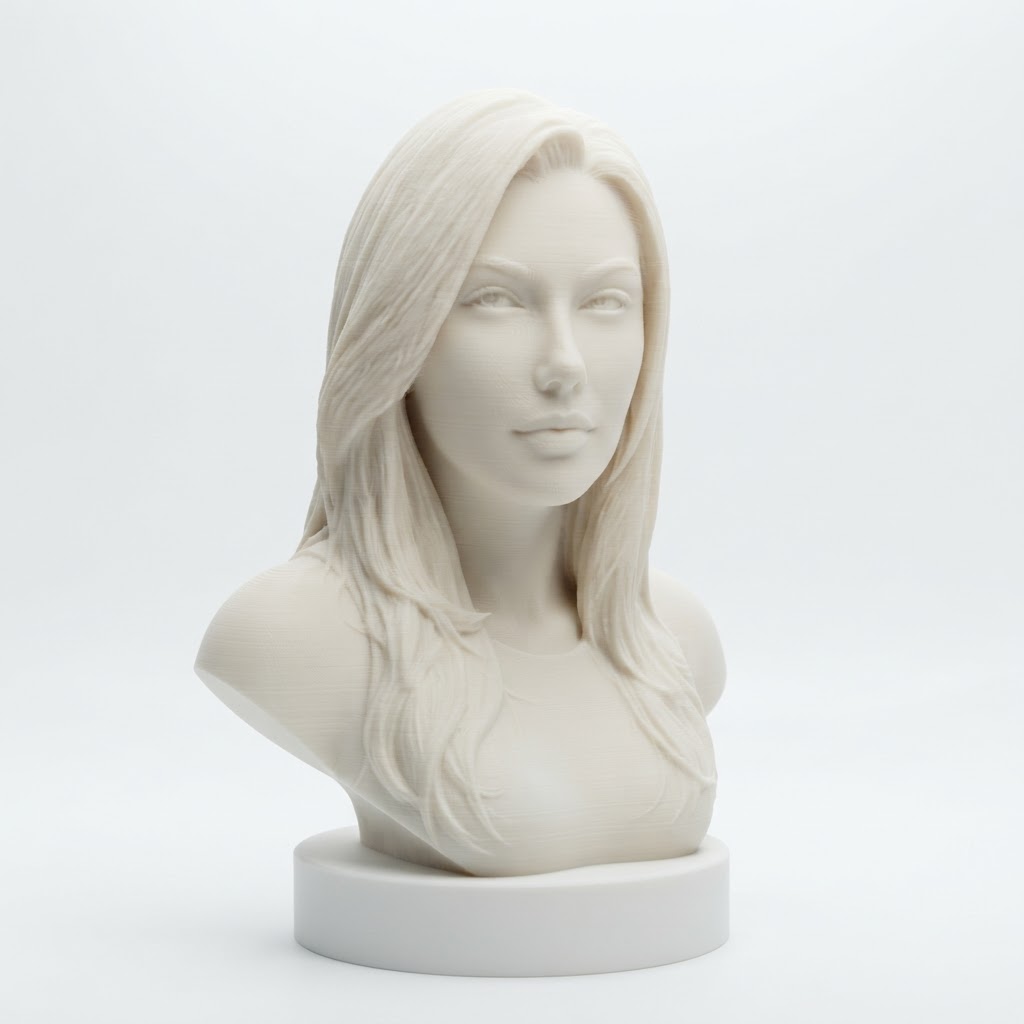 Female Portrait Bust free 3D printable STL