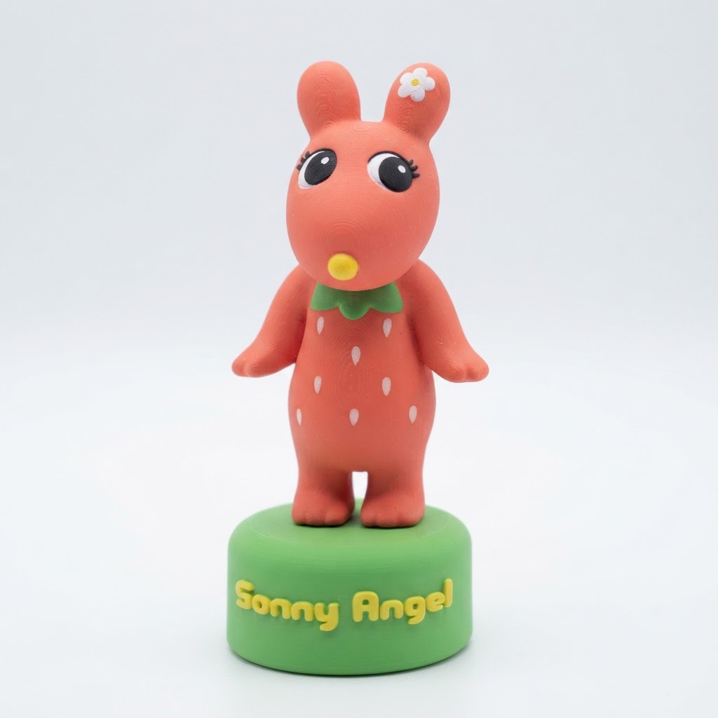 Strawberry Sonny Angel Figurine free 3D printable STL