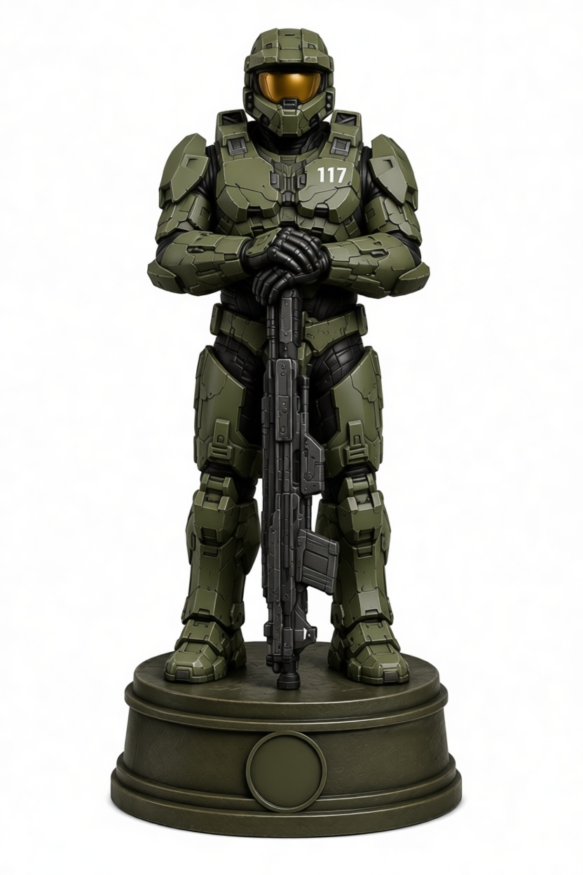 Master Chief Figurine free 3D printable STL