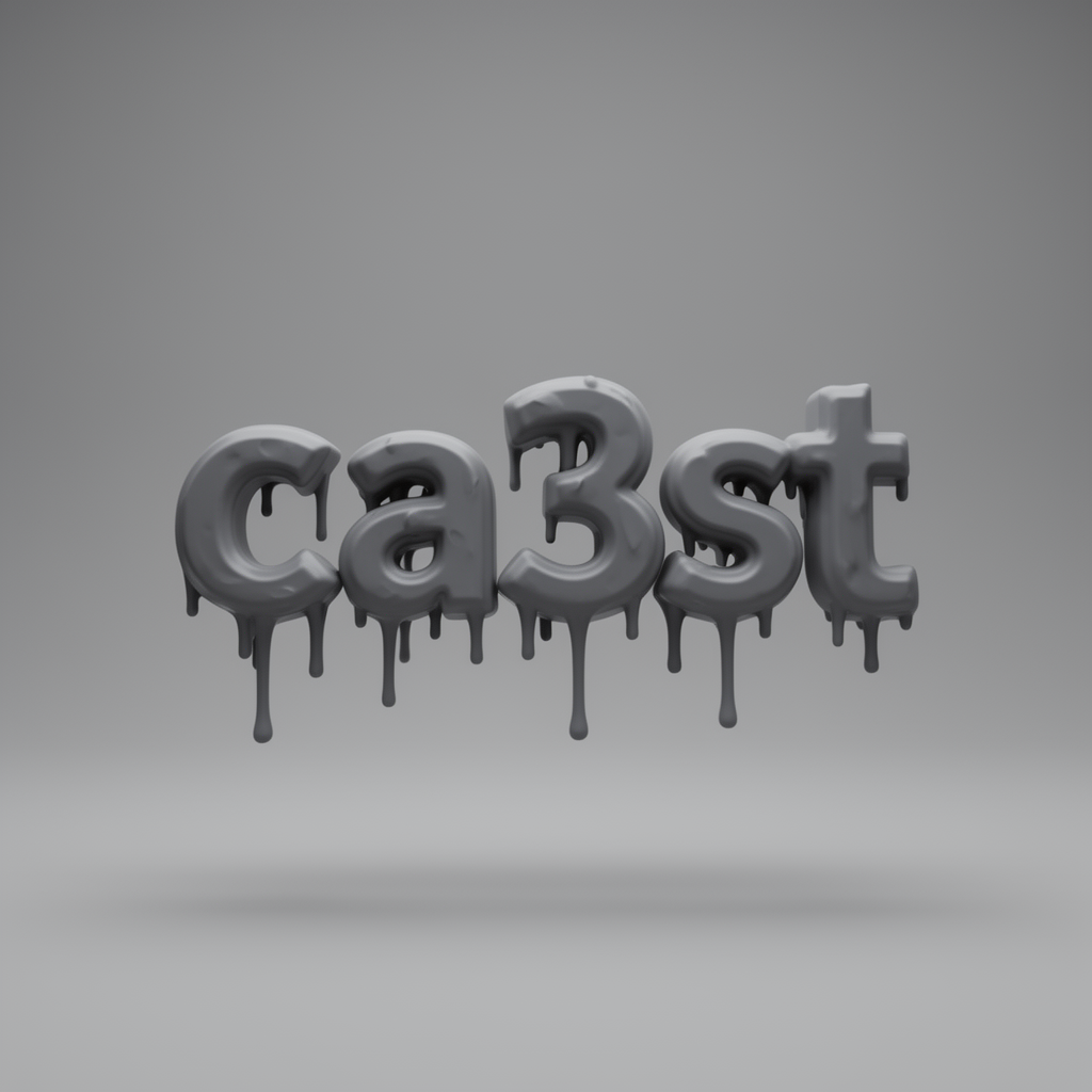 CA3ST Blood Script free 3D printable STL
