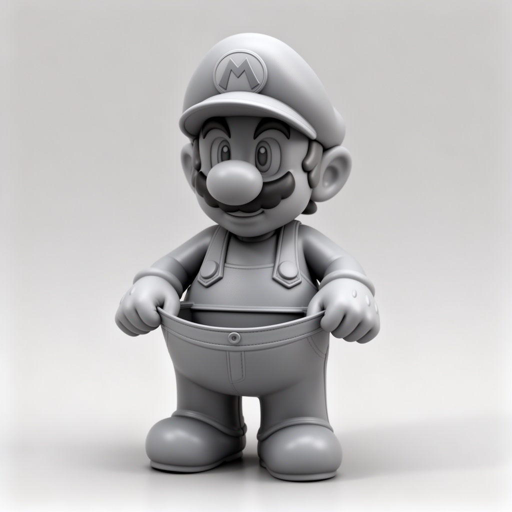 Super Mario Utility Figurine free 3D printable STL