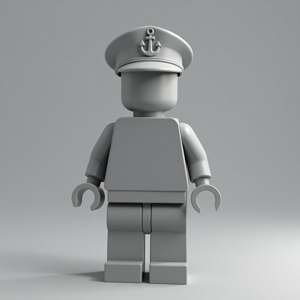 Lego Chief Petty Officer Figure free 3D printable STL
