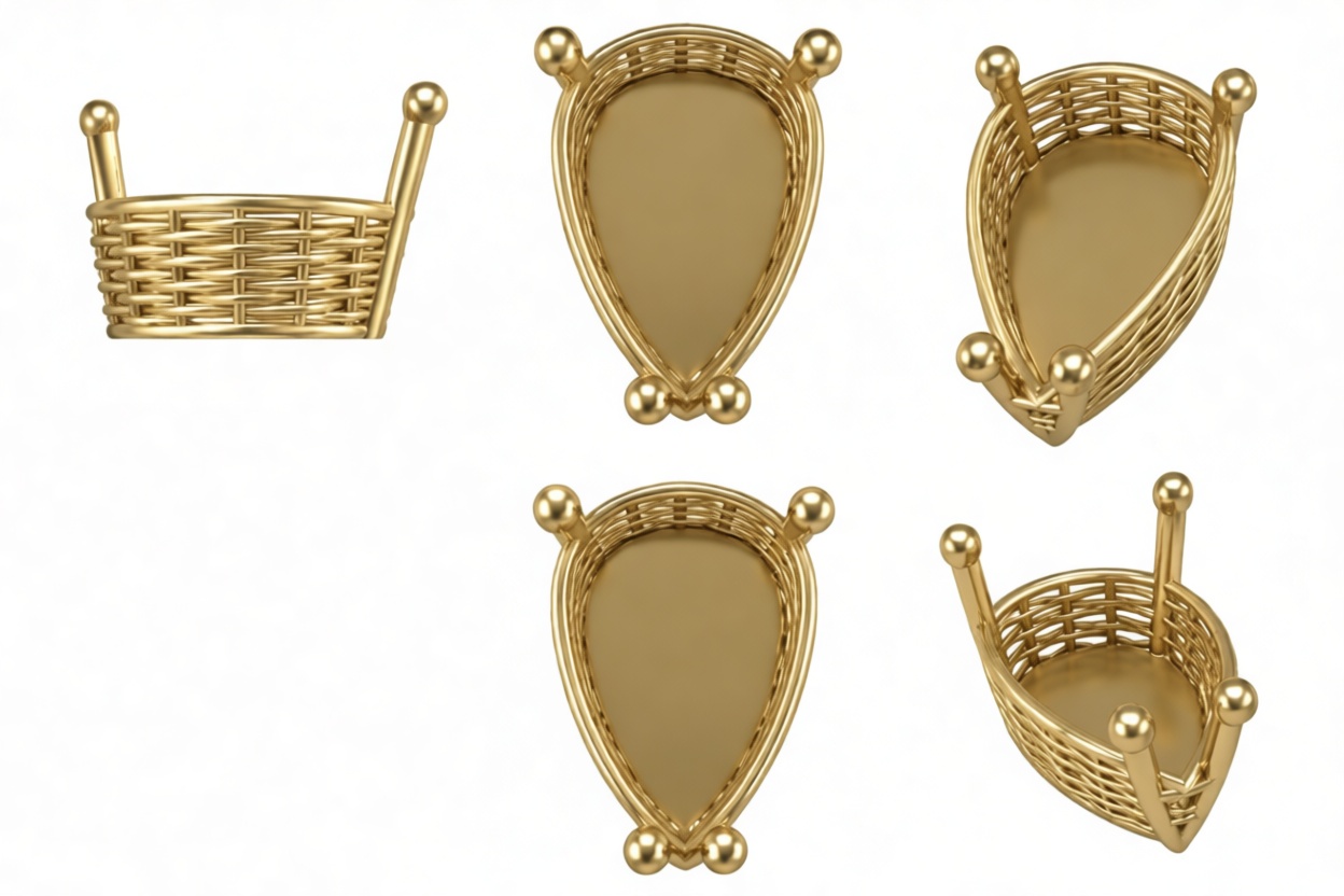 Wicker Basket Figurine free 3D printable STL