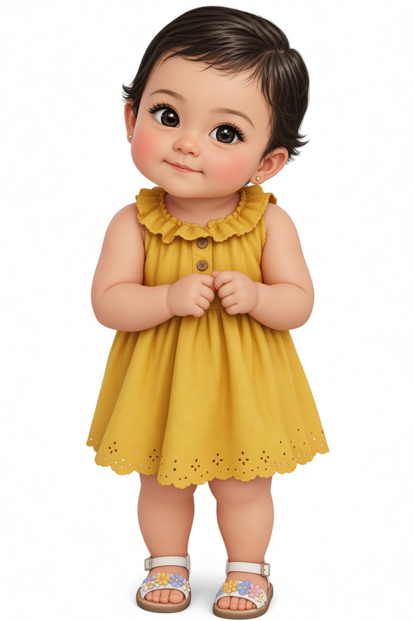 Cute Baby Girl Figurine free 3D printable STL