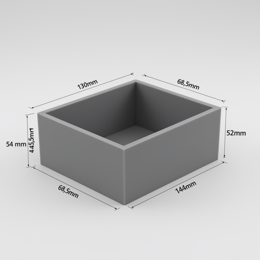 Open Storage Box free 3D printable STL