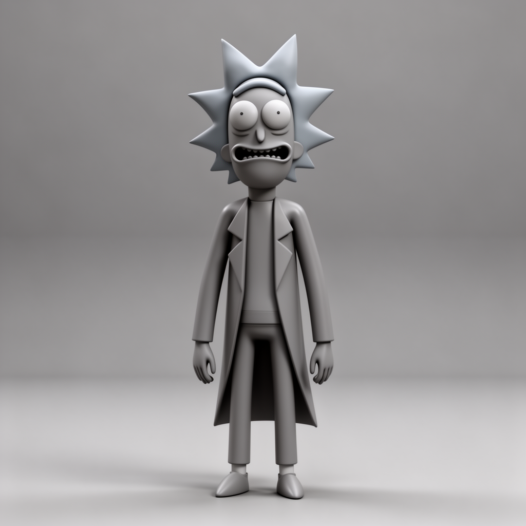 Rick Sanchez Figurine free 3D printable STL
