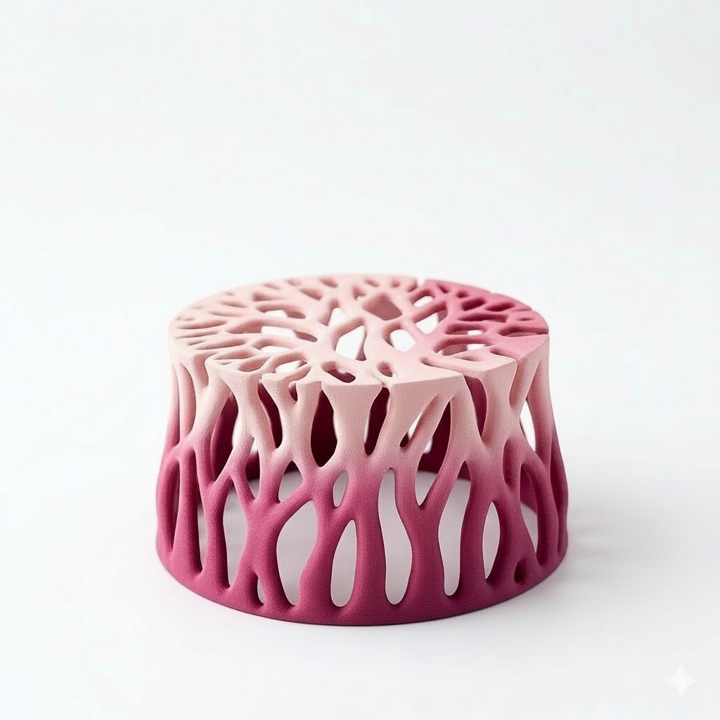 Organic Pattern Stool Model free 3D printable STL