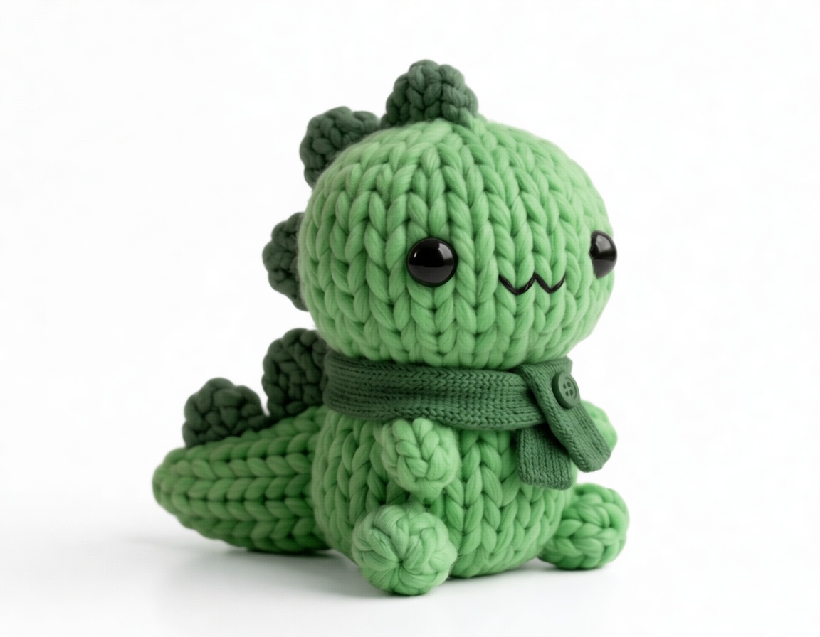 Knitted Dinosaur Figurine free 3D printable STL
