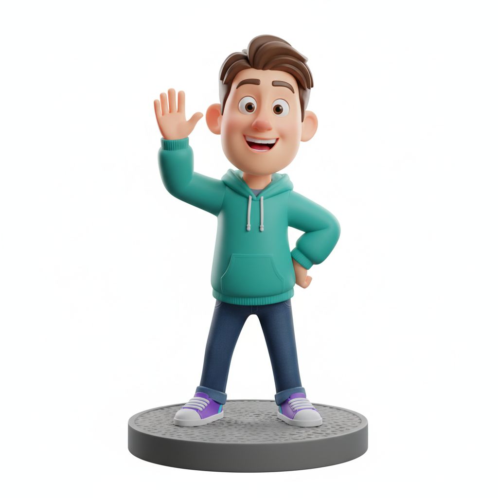 Smiling Boy Figurine free 3D printable STL