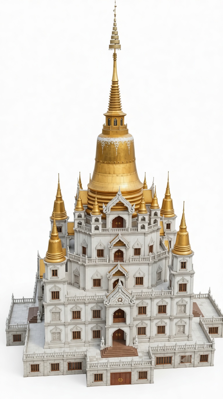 Wat Phra That Chae Haeng Model free 3D printable STL