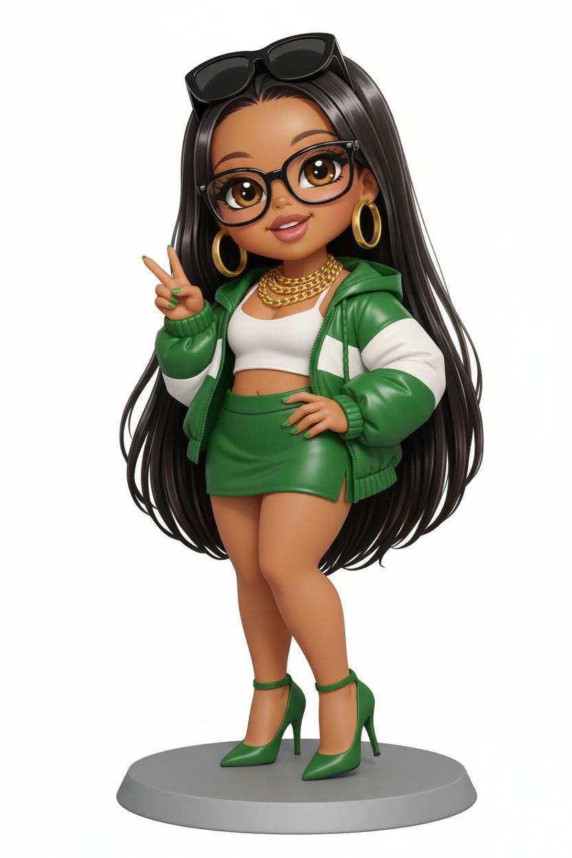 Stylish Girl Figurine free 3D printable STL