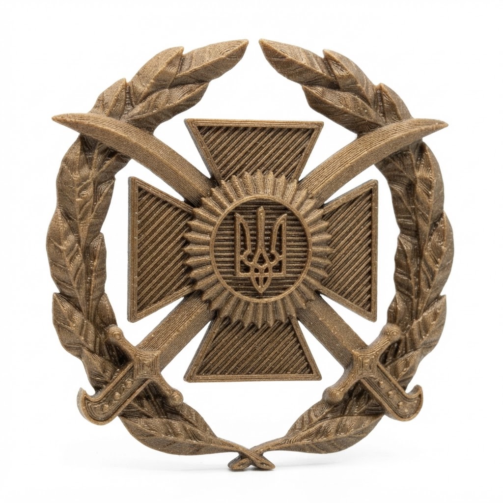 Ukrainian Army Emblem free 3D printable STL