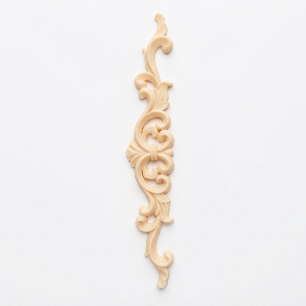 Ornate Floral Scroll Decoration free 3D printable STL