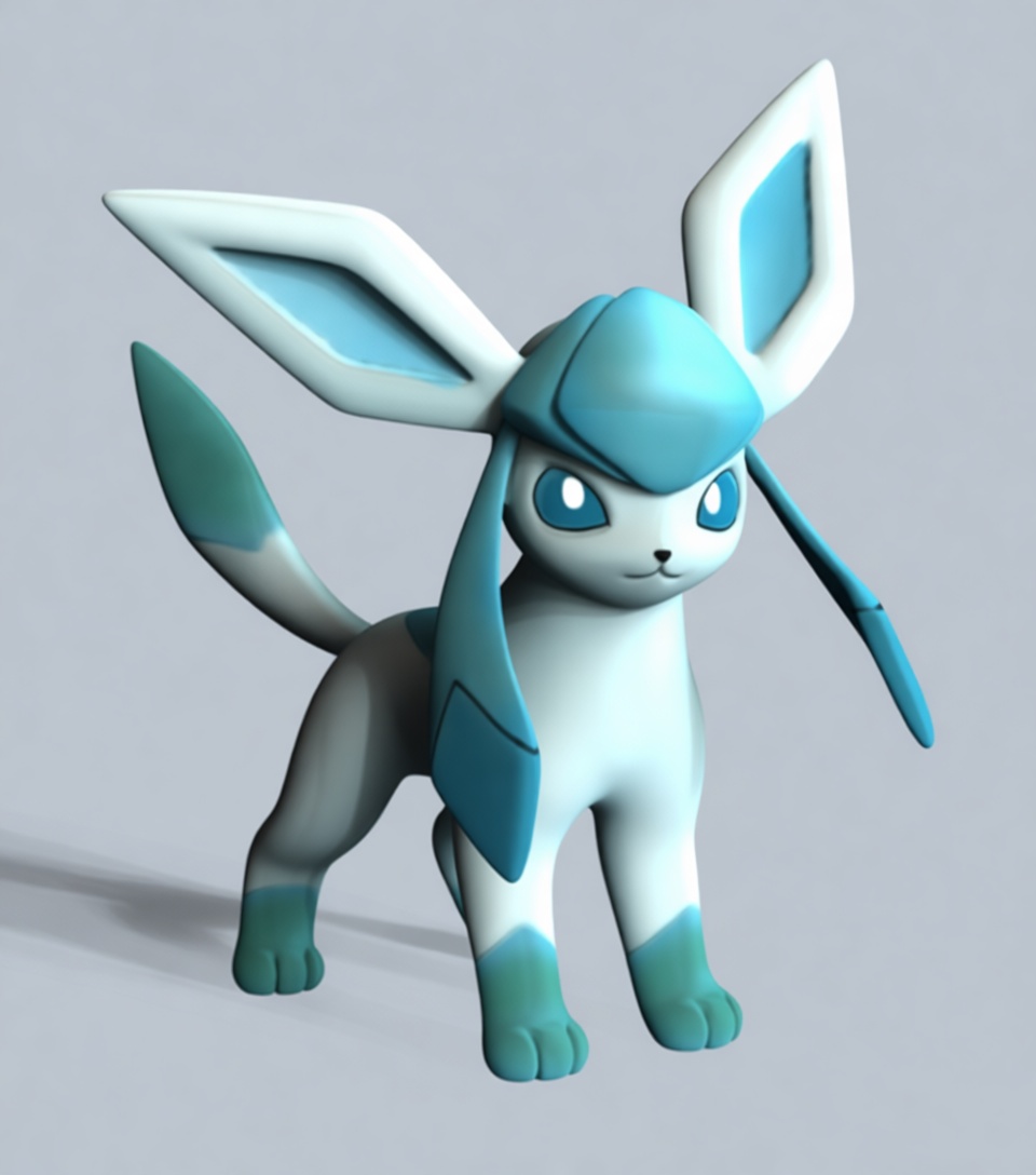 Glaceon Figurine free 3D printable STL