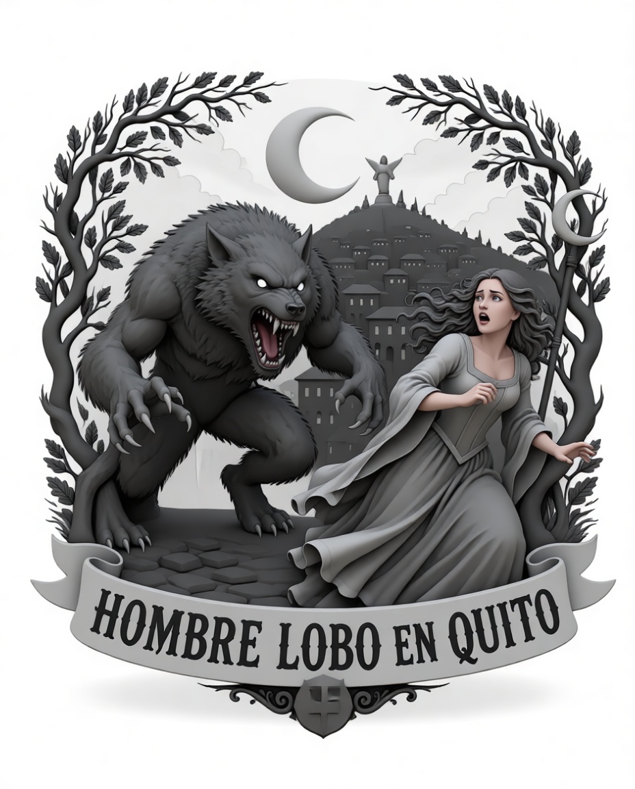 Hombre Lobo en Quito Figurine free 3D printable STL