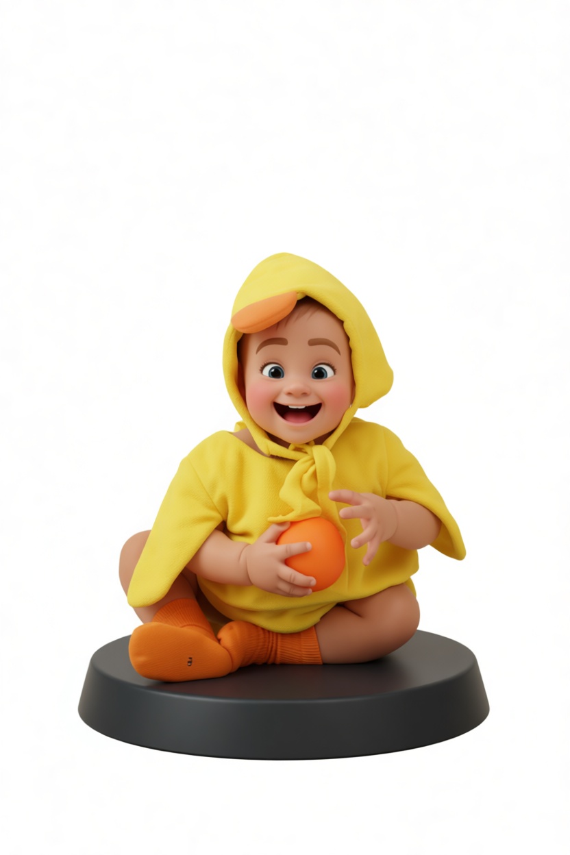 Happy Baby Figurine free 3D printable STL