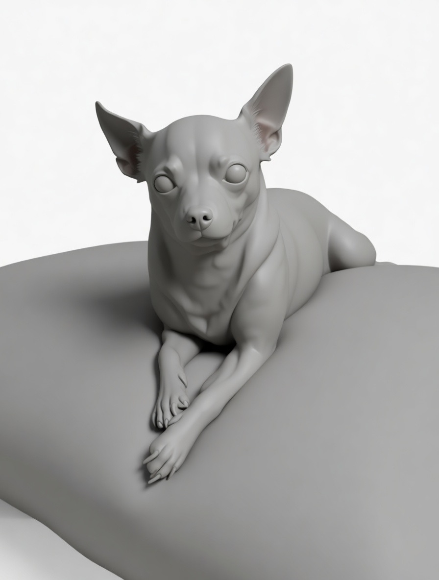 Chihuahua Dog Figurine free 3D printable STL