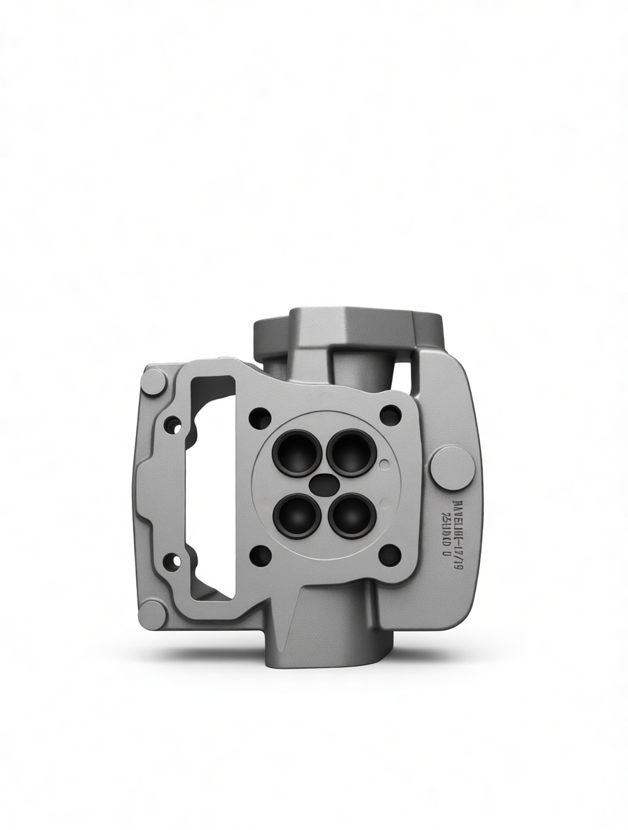 Four-Valve Cylinder Head Model free 3D printable STL