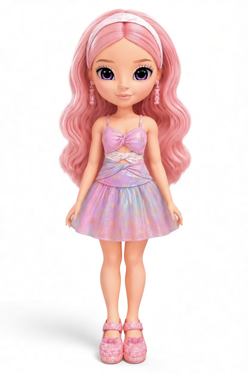 Rainbow Ruby Doll Figurine free 3D printable STL